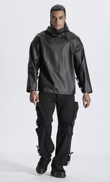 Minimalist Warrior Coats With Adjustable Drawstring For men