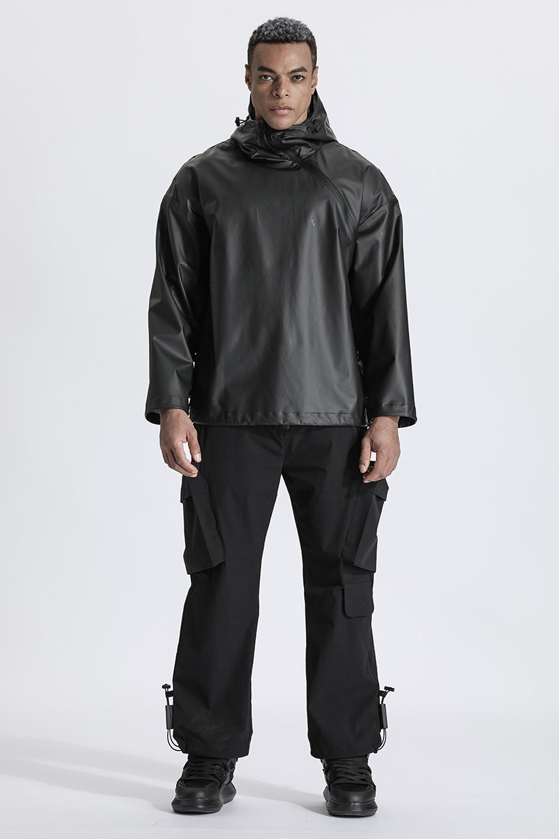 Minimalist Warrior Coats With Adjustable Drawstring For men