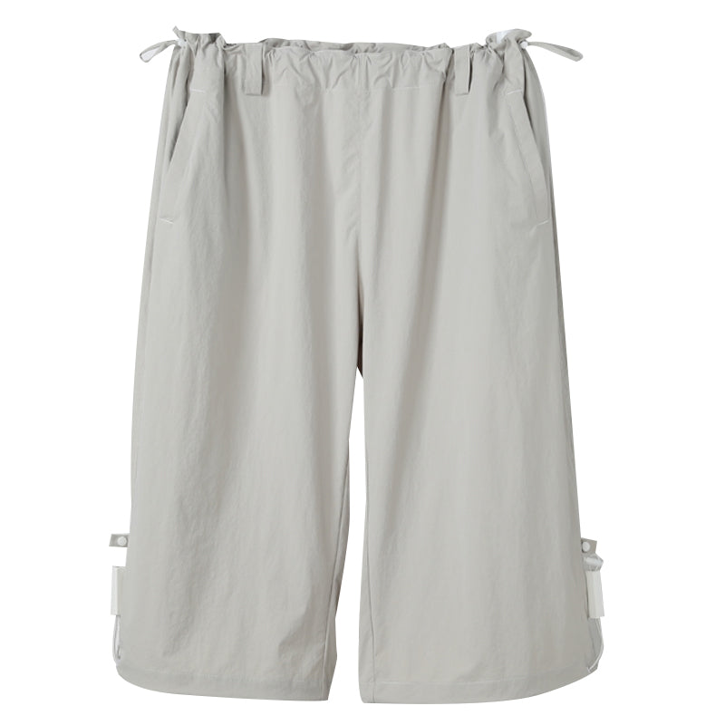 Minimalist Warrior Shorts With Elastic Waistband For men