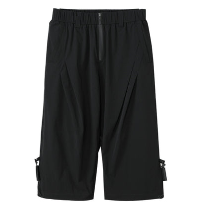 Minimalist Warrior Shorts With Elastic Waistband For men