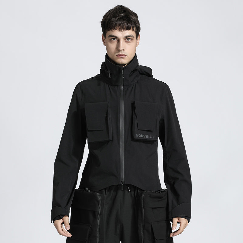 Utilitarian Warrior Jackets With Multi-Pocket Design For men