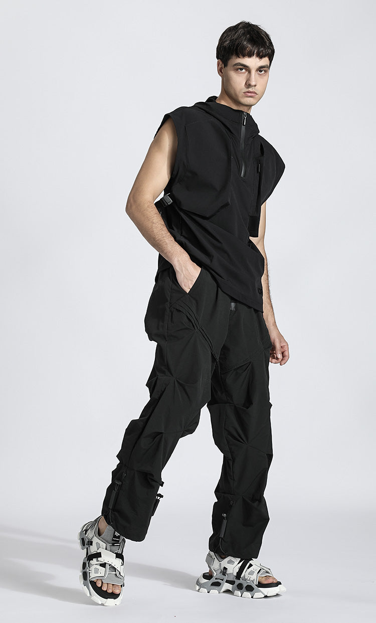 Tactical Warrior Cargo Pants With Elastic Waistband For men