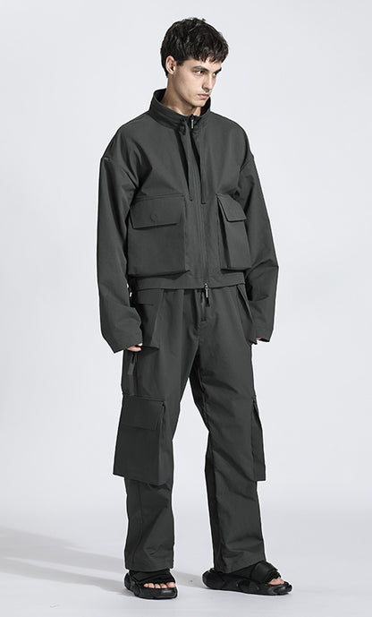Minimalist Warrior Cargo Pants With Multi-Pocket Design For men