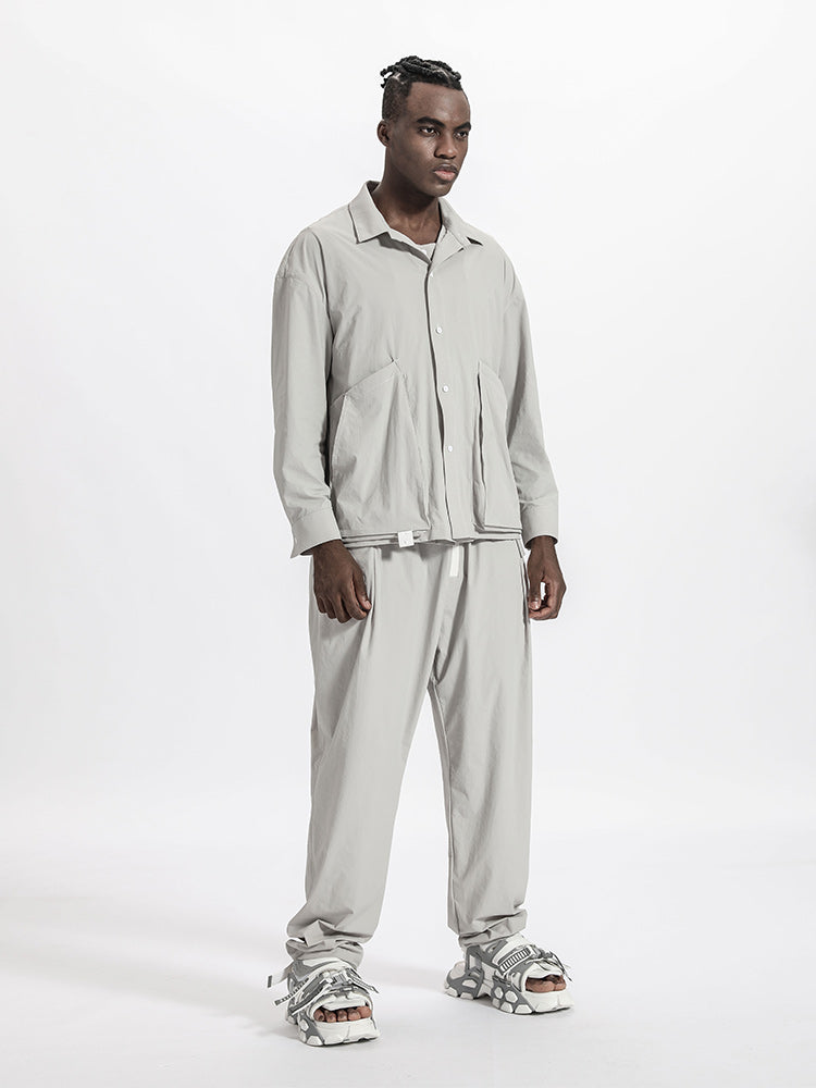 Minimalist Warrior joggers With Elastic Waistband For men