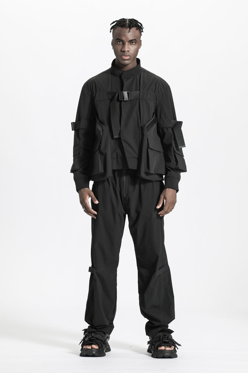 Loose/Relaxed Fit Warrior Jackets With Magnetic Buckles For men