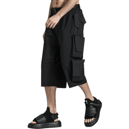 Utilitarian Warrior Shorts With Breathable Mesh For men