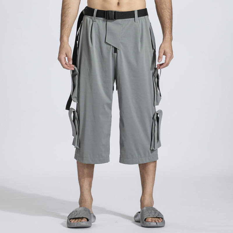 Utilitarian Warrior Shorts With Breathable Mesh For men