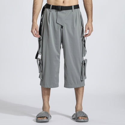 Utilitarian Warrior Shorts With Breathable Mesh For men
