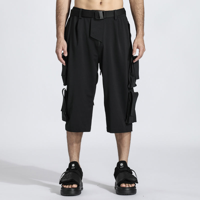 Utilitarian Warrior Shorts With Breathable Mesh For men