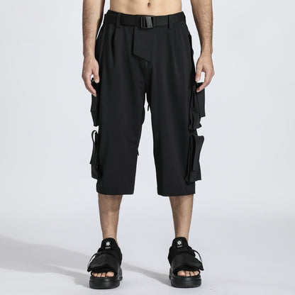Utilitarian Warrior Shorts With Breathable Mesh For men