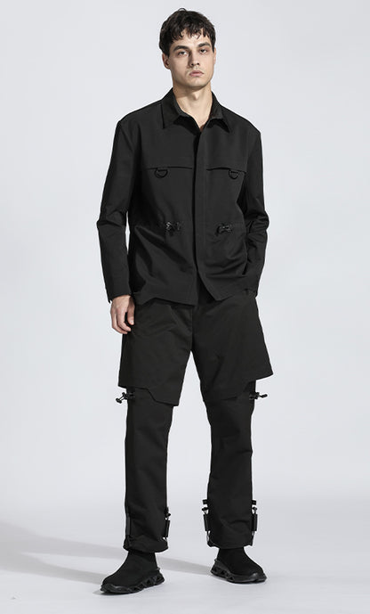 Minimalist Warrior Shirts With Adjustable Drawstring For men