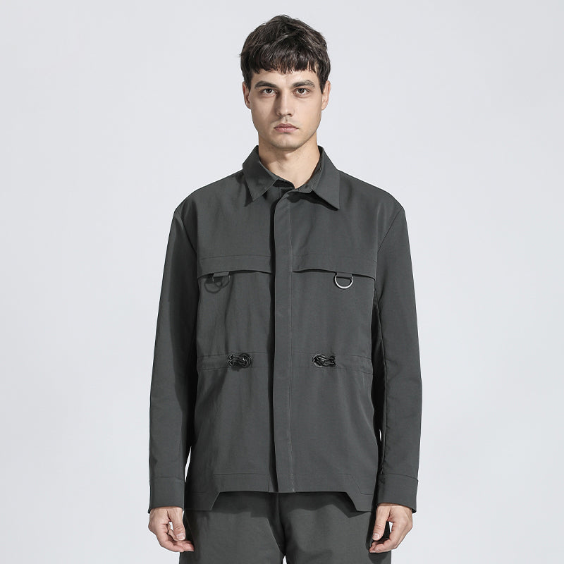 Minimalist Warrior Shirts With Adjustable Drawstring For men