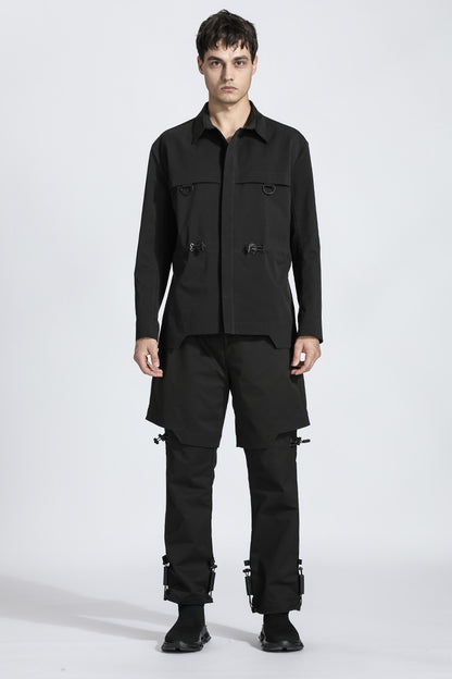 Minimalist Warrior Shirts With Adjustable Drawstring For men