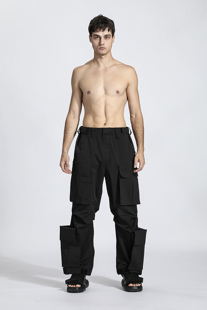 Loose/Relaxed Fit Warrior Cargo Pants With Multi-Pocket Design For men