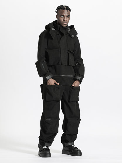 Futuristic Design Warrior Jumpsuits With Multi-Pocket Design For men
