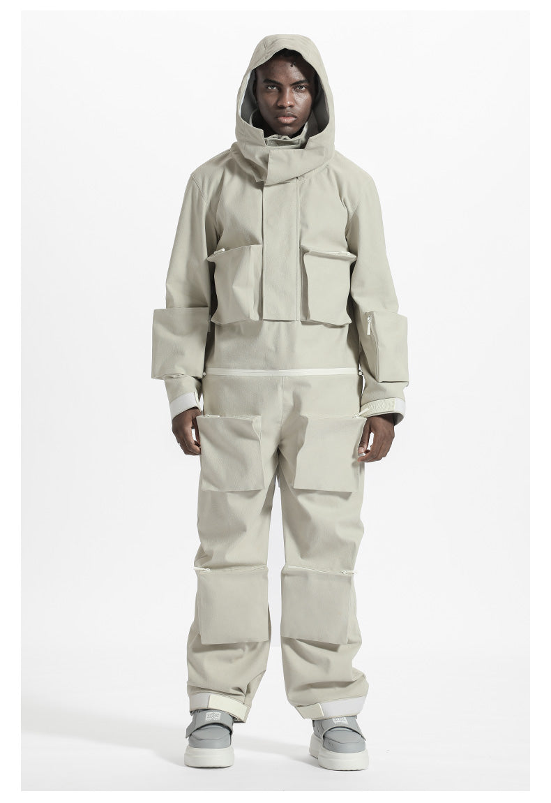 Futuristic Design Warrior Jumpsuits With Multi-Pocket Design For men