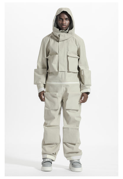 Futuristic Design Warrior Jumpsuits With Multi-Pocket Design For men