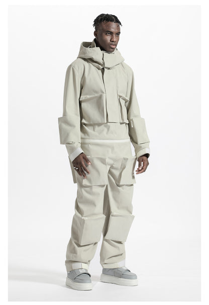 Futuristic Design Warrior Jumpsuits With Multi-Pocket Design For men