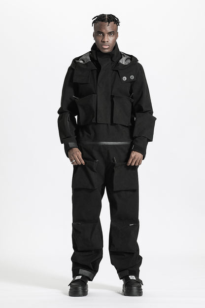 Futuristic Design Warrior Jumpsuits With Multi-Pocket Design For men