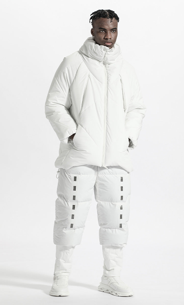 Minimalist Warrior Padded Jackets With Two-Way Zipper For men