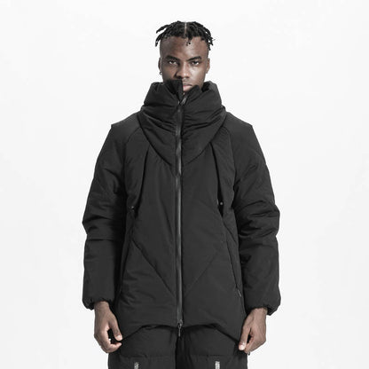Minimalist Warrior Padded Jackets With Two-Way Zipper For men