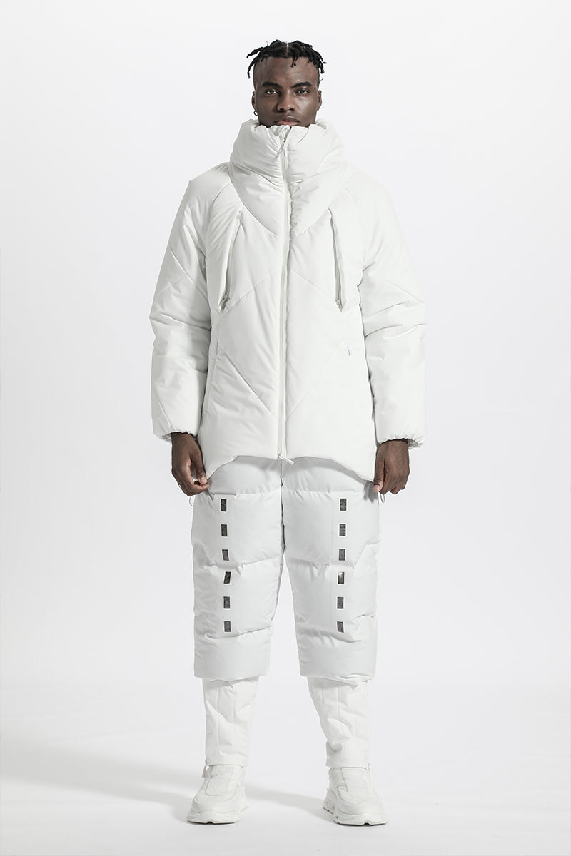 Minimalist Warrior Padded Jackets With Two-Way Zipper For men