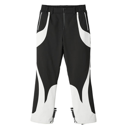 Futuristic Design Warrior Hardshell Pants With Elastic Waistband For men