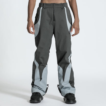 Futuristic Design Warrior Hardshell Pants With Elastic Waistband For men