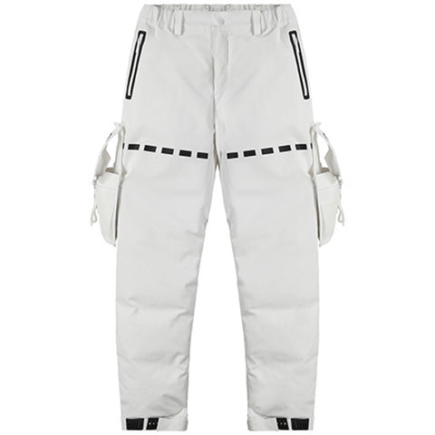Loose/Relaxed Fit Warrior Down Pants With Multi-Pocket Design For men