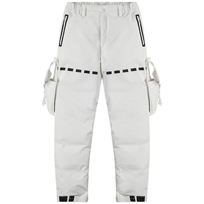 Loose/Relaxed Fit Warrior Down Pants With Multi-Pocket Design For men