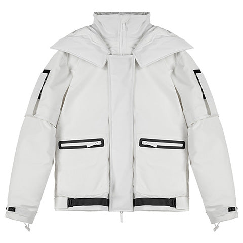 Futuristic Design Warrior Down Jackets With Multi-Pocket Design For men