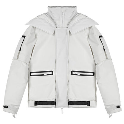 Futuristic Design Warrior Down Jackets With Multi-Pocket Design For men