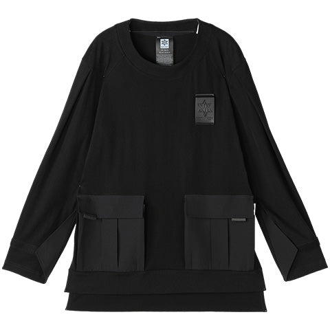 Patchwork panel Warrior T-Shirts With Ribbed Cuffs/Hem For men