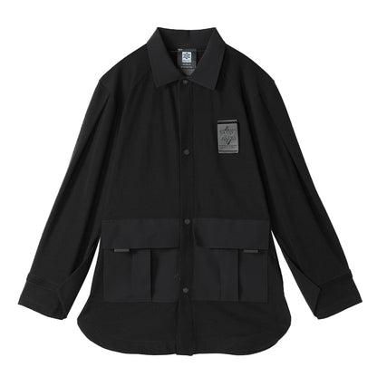 Utilitarian Warrior Shirts With Multi-Pocket Design For men