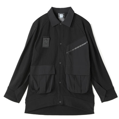 Utilitarian Warrior Shirts With Multi-Pocket Design For men