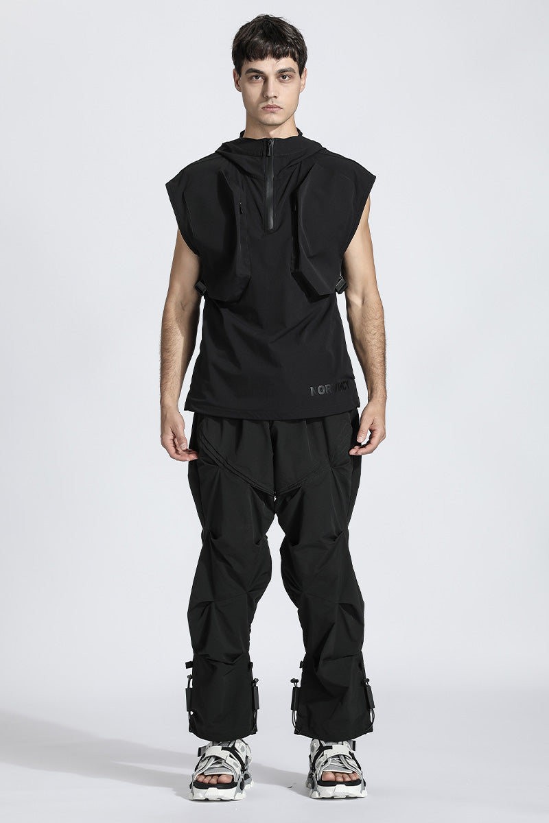 Patchwork panel Warrior Vests With Durable Ripstop For men