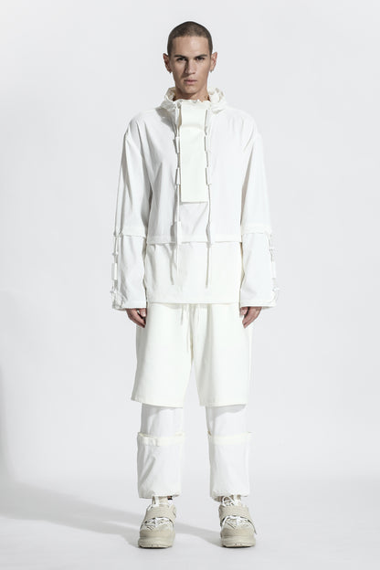 Cyberpunk Aesthetic Warrior Jackets With Adjustable Drawstring For men