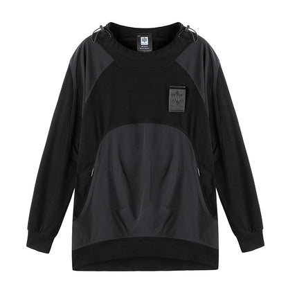 Patchwork panel T-Shirts With Durable Ripstop For men