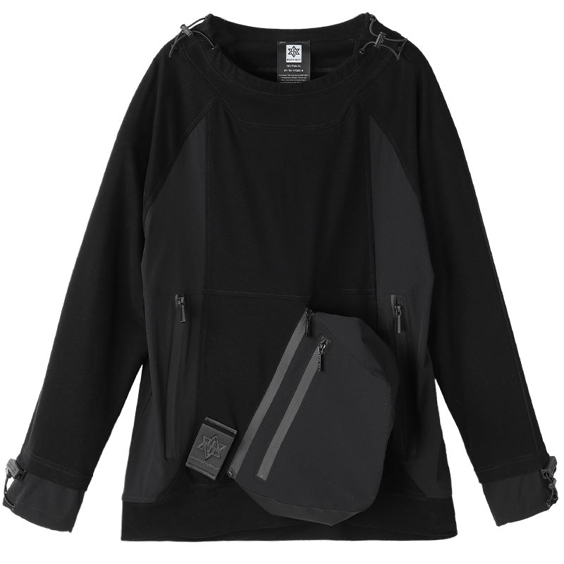 Patchwork panel Warrior T-Shirts With Durable Ripstop For men