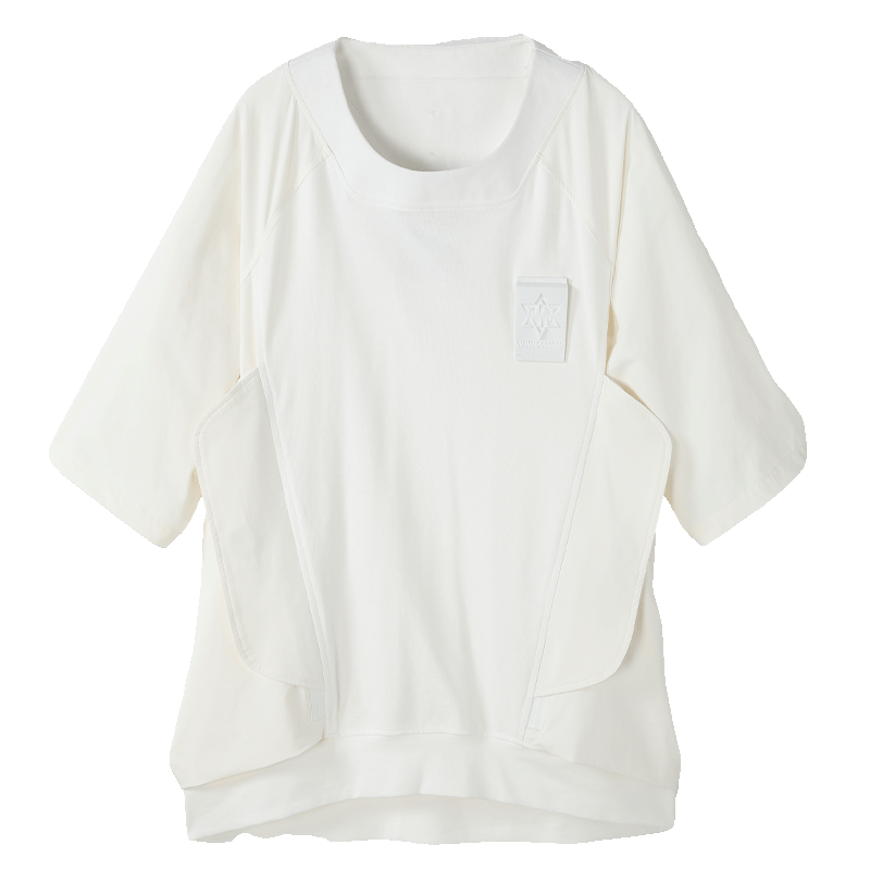 Patchwork panel Warrior T-Shirts With Durable Ripstop For men