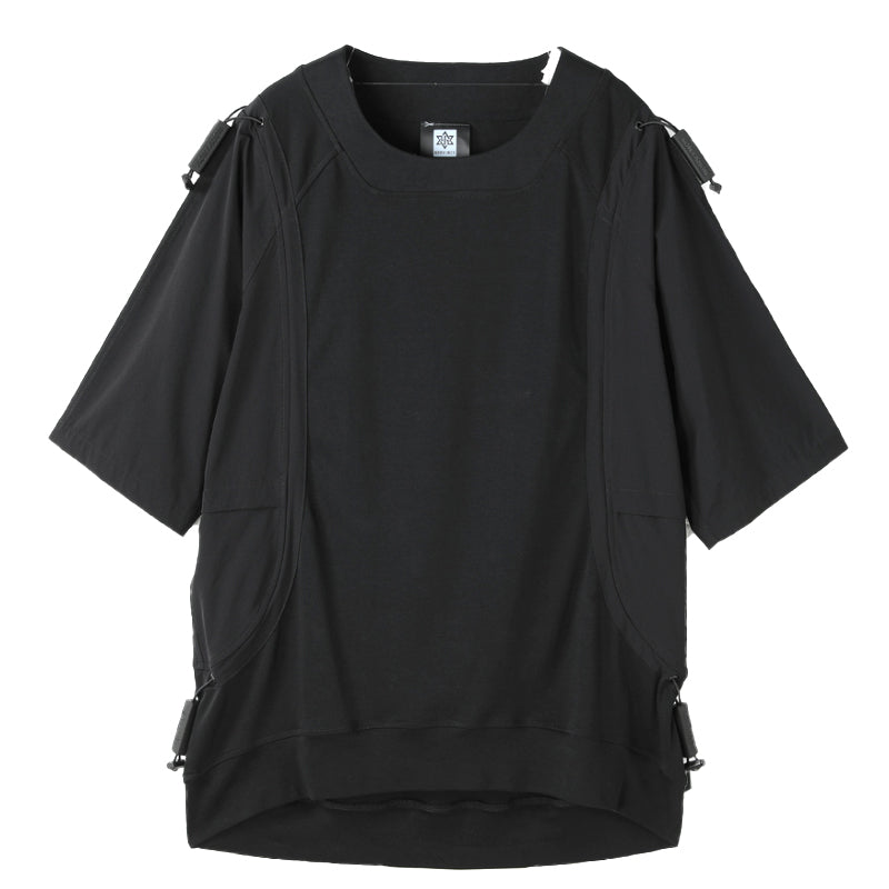 Patchwork panel Warrior T-Shirts With Durable Ripstop For men