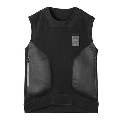 Patchwork panel Warrior Tank Tops (Sleeveless Tops) With Durable Ripstop For men