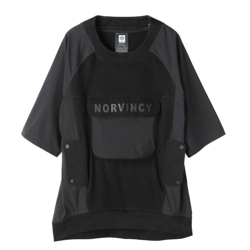 Patchwork panel Warrior T-Shirts With Durable Ripstop For men