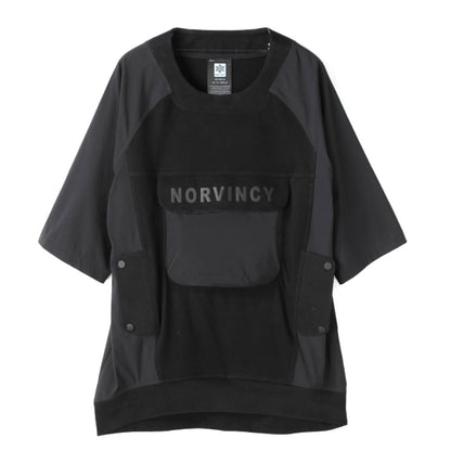 Patchwork panel Warrior T-Shirts With Durable Ripstop For men