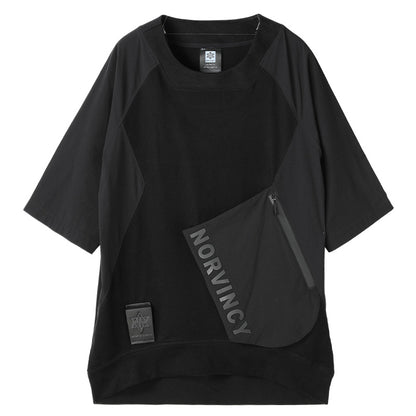Patchwork panel Warrior T-Shirts With Durable Ripstop For men