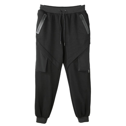 Patchwork panel Warrior Sweatpants With Multi-Pocket Design For men
