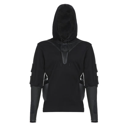 Techwear Style Warrior Hoodies & Sweatshirts With Windproof For men