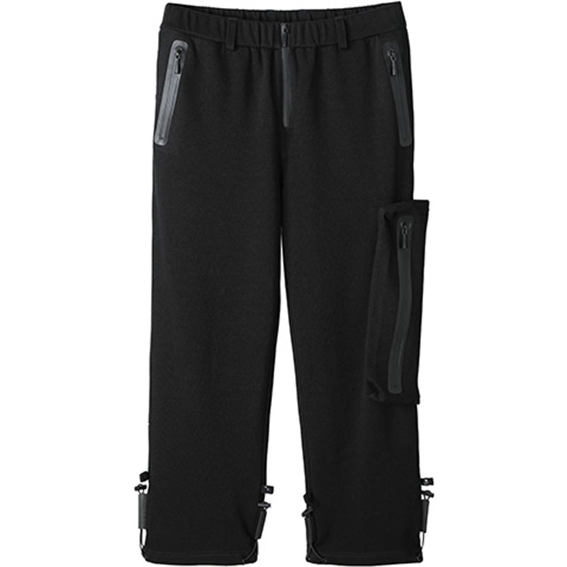 Asymmetric Cut Warrior Sweatpants With Elastic Waistband For men