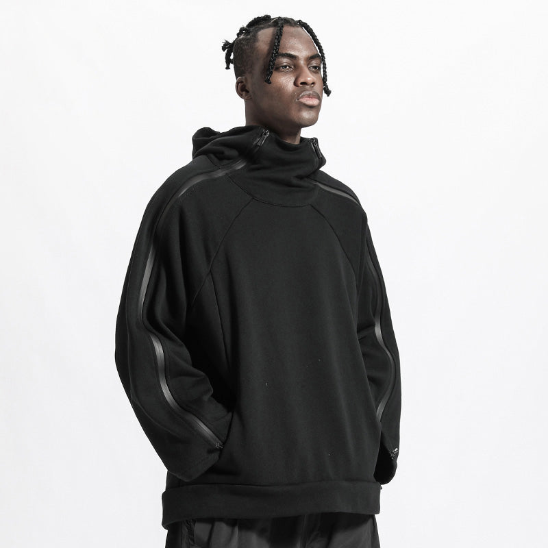 Oversized Fit Warrior Hoodies & Sweatshirts With Ribbed Cuffs/Hem For men