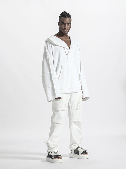Minimalist Warrior Hoodies & Sweatshirts With Ribbed Cuffs/Hem For men